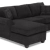 Althea 2-Piece Sectional with Left-Facing Chaise - Black