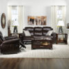 Barcelona II Reclining Sofa - Dark Brown
