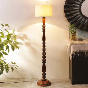 Cameron Brown Cotton Shade Floor Lamp Cameron Brown Cotton Shade Floor Lamp