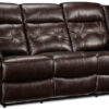 Cooper Leather Reclining Sofa - Brown