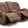 Dallas Glider Reclining Loveseat- Mocha