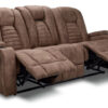 Dallas Reclining Sofa With Drop Down Table- Mocha
