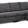 Danielle 2-Piece Sectional with Right-Facing Chaise - Grey