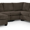 Danielle 3-Piece Sectional with Left-Facing Corner Wedge - Java