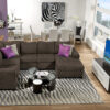 Danielle 3-Piece Sectional with Right-Facing Corner Wedge - Java