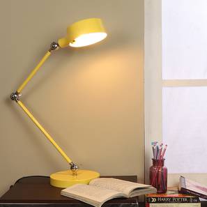Elven Matte Yellow Iron Shade Table Lamp Elven Matte Yellow Iron Shade Table Lamp