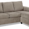 Fava Chaise Sofa - Pewter