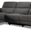 Francesca 2-Piece Power Reclining Sectional with Left-Facing Chaise - Starburst Metal