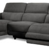 Francesca 2-Piece Power Reclining Sectional with Left-Facing Chaise - Starburst Metal