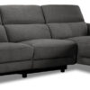 Francesca 2-Piece Power Reclining Sectional with Right-Facing Chaise - Starburst Metal