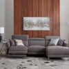 Francesca 2-Piece Power Reclining Sectional with Right-Facing Chaise - Starburst Metal