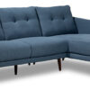 Gia 2-Piece Sectional with Right Facing Chaise - Blue