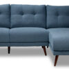 Gia 2-Piece Sectional with Right Facing Chaise - Blue