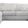 Haisley 3-Piece Sectional with Right-Facing Chaise - Grey