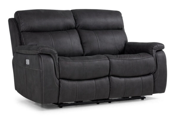 Haven Dual Power Reclining Loveseat - Grey Haven Dual Power Reclining Loveseat - Grey