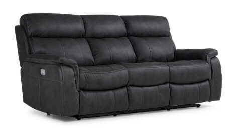 Haven Dual Power Reclining Sofa - Grey