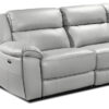 Holton Leather 4-Piece Sectional with Right-Facing Chaise - Grey