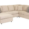 Jupiter 4-Piece Sectional with Left-Facing Chaise - Flax