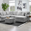 Jupiter 4-Piece Sectional with Right-Facing Chaise - Ash Grey
