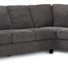 Kasey 2-Piece Sectional with Right Facing Chaise - Grey