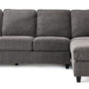 Kasey 2-Piece Sectional with Right Facing Chaise - Grey