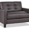 Kylie Leather Chair and a Half - Coffee