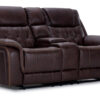 Laredo Power Reclining Loveseat with Console - Walnut