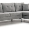 Louie 2-Piece Sectional with Right-Facing Storage Chaise - grey