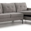 Louie 2-Piece Sectional with Right-Facing Storage Chaise - grey