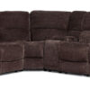 Maxwell 6-Piece Power Reclining Sectional with Console- Brown