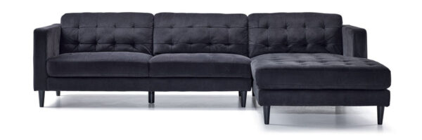 Paragon 2-Piece Sectional with Right-Facing Chaise - Charcoal