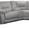 Pasadena 5-Piece Reclining Sectional with Right-Facing Chaise - Light Grey