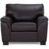 Reynolds Leather Chair - Coffee