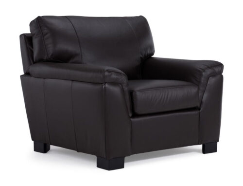 Reynolds Leather Chair - Coffee
