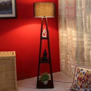 Rosa Black Cotton Shade Floor Lamp Rosa Black Cotton Shade Floor Lamp