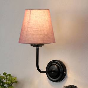 Roscoe Grey Cotton Wall Mounted Lamp Iron Base Roscoe Grey Cotton Wall Mounted Lamp Iron Base