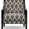 Samara Accent Chair - Brown and Beige