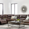 Santorini 5-Piece Power Reclining Sectional - Walnut