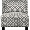 Santos Accent Chair - Grey Lattice