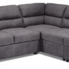 Simone 3-Piece Sectional with Left-Facing Pop-Up Bed - Charcoal