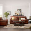 Stampede Leather Chair - Chestnut