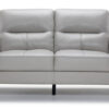Verissimo Leather Loveseat - Silver