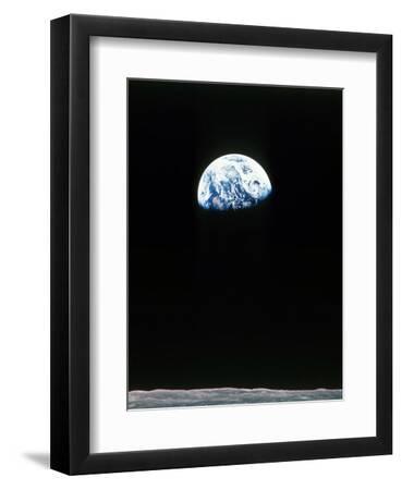 Apollo 11 - Black Framed Art Print Wall Art, 9x12