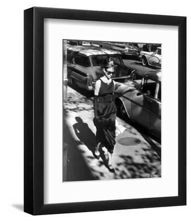 Audrey Hepburn - Black Framed Art Print Wall Art, 8x10