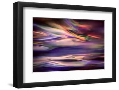 Blue Lagoon at Dawn - Black Framed Art Print Wall Art, 12x8