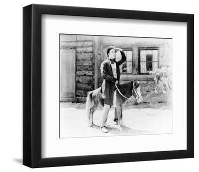 Buster Keaton - Black Framed Art Print Wall Art, 10x8