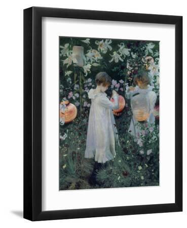 Carnation, Lily, Lily, Rose - Black Framed Art Print Wall Art, 9x12