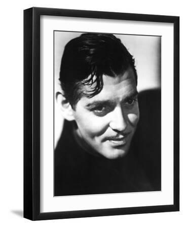 Clark Gable, Mid-1930s - Black Framed Art Print Wall Art, 12x16