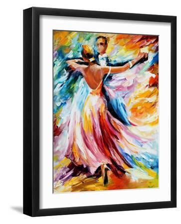 Dance Waltz - Black Framed Art Print Wall Art, 12x16