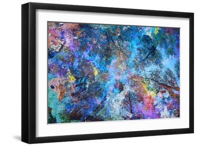 Dreaming up to the Trees - Black Framed Art Print Wall Art, 18x12